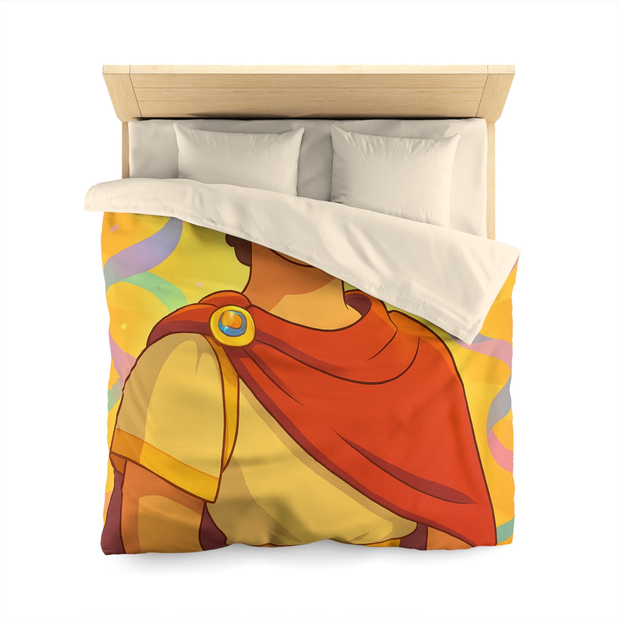 Rêves d'Empereur Romain: Housse de Couette Artistique Inspirée de l'Antiquité Dorée