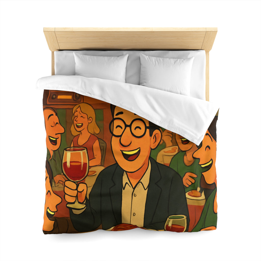 Housse de Couette Microfibre Illustration Unique Design Moderne Décoration Intérieure Raffinée