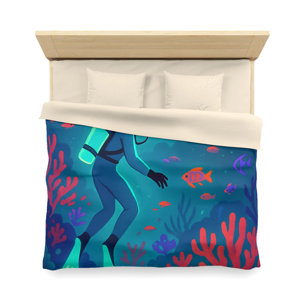 Plongée Sous-Marine Fantastique avec Récifs Colorés et Ville Mystérieuse en Arrière-Plan