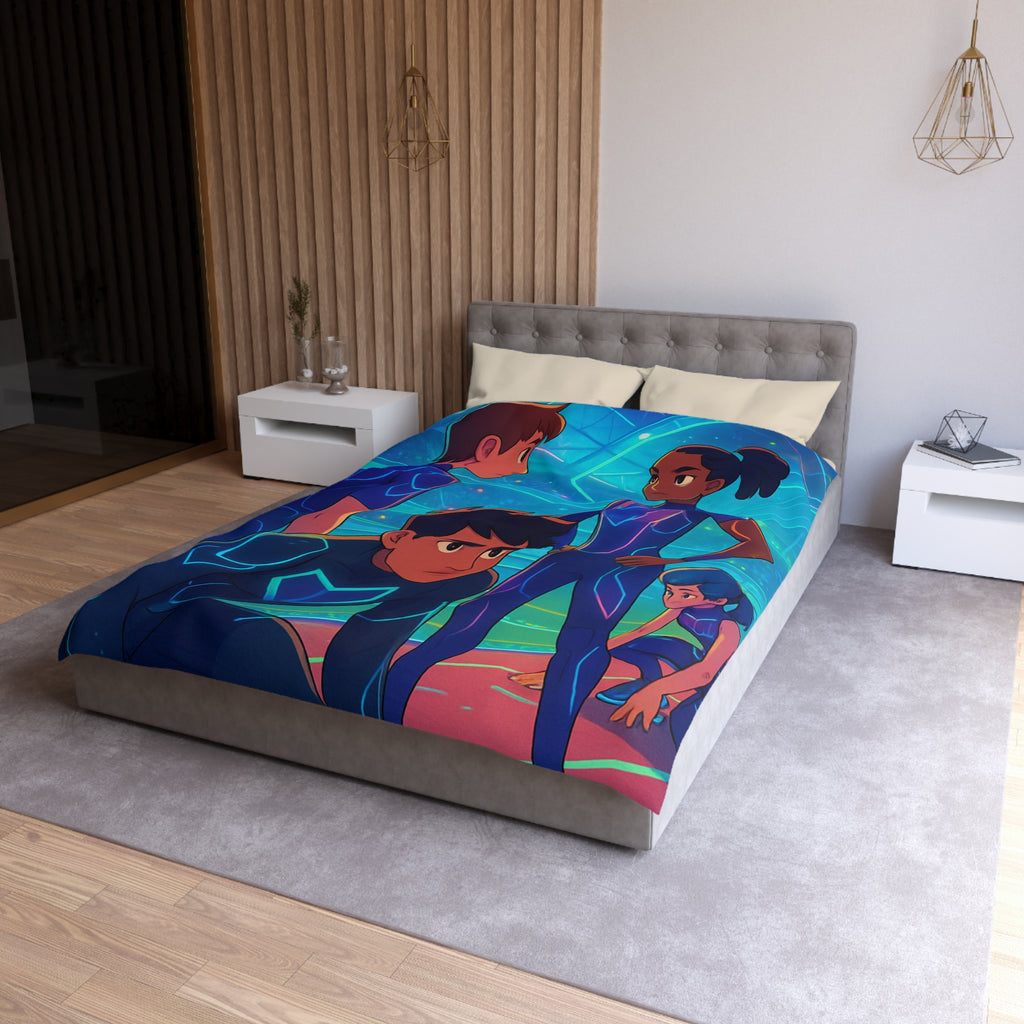 Housse de Couette Microfibre Création Artistique Moderne Design Exclusif Décoration Chambre