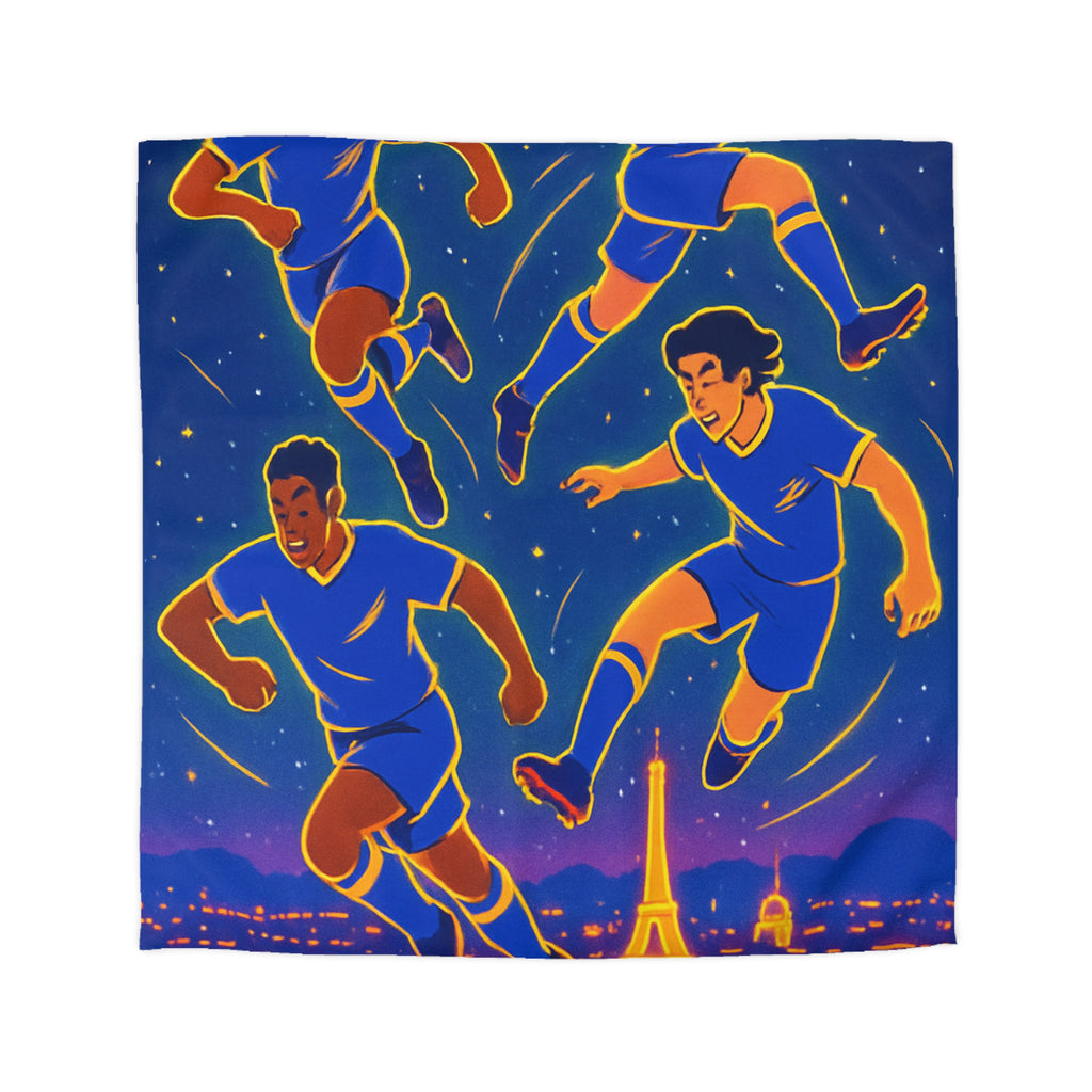 Housse de Couette Microfibre Motif Créatif Original Style Contemporain Chambre Élégante