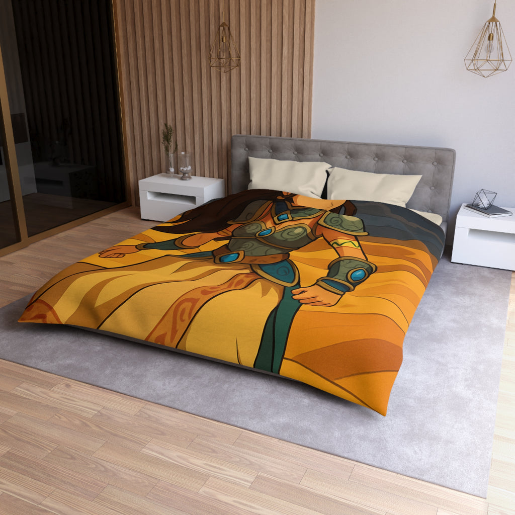 Housse de Couette Microfibre Design Artistique Moderne Décoration Chambre Confort Premium