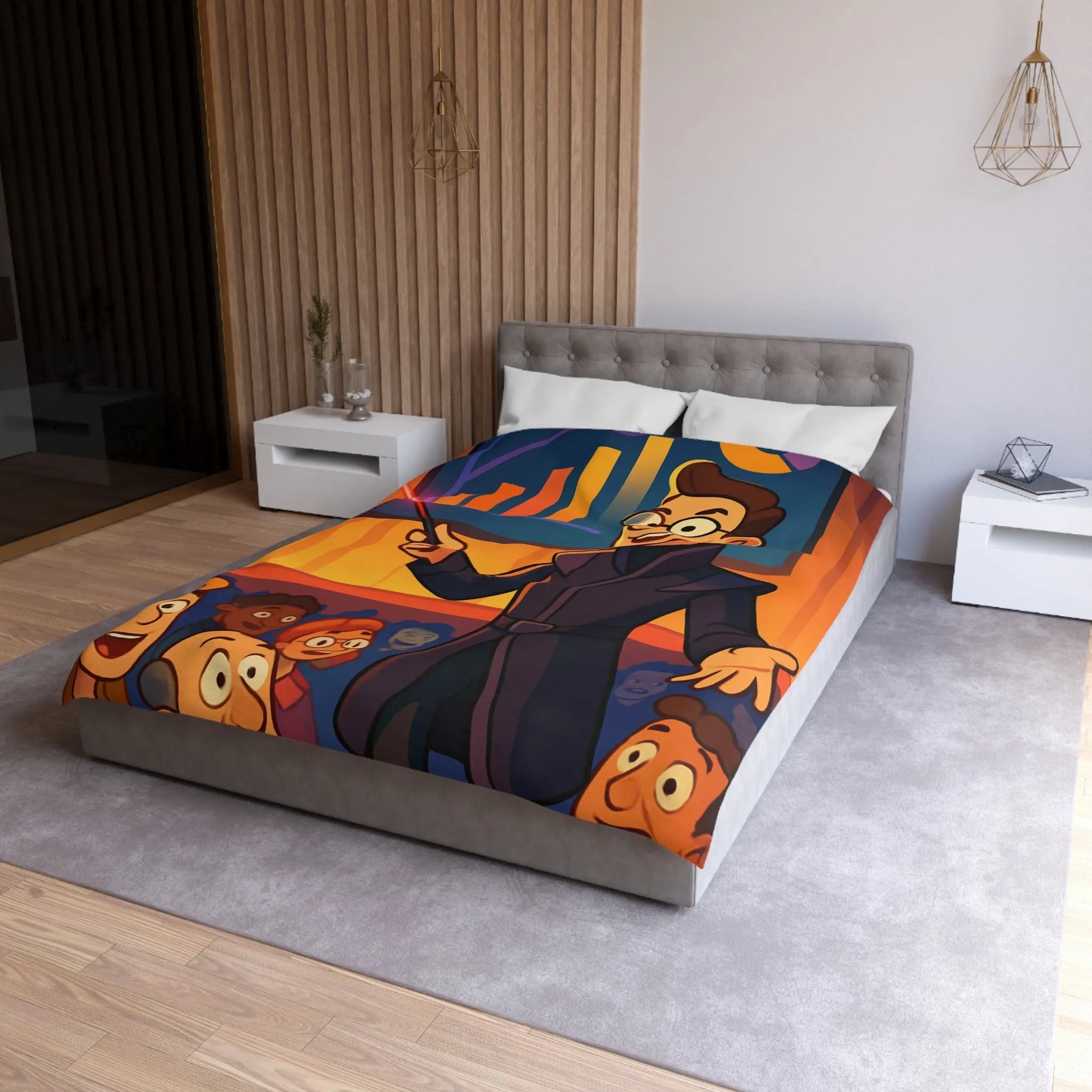 Housse de Couette Microfibre Création Artistique Moderne Design Exclusif Décoration Chambre