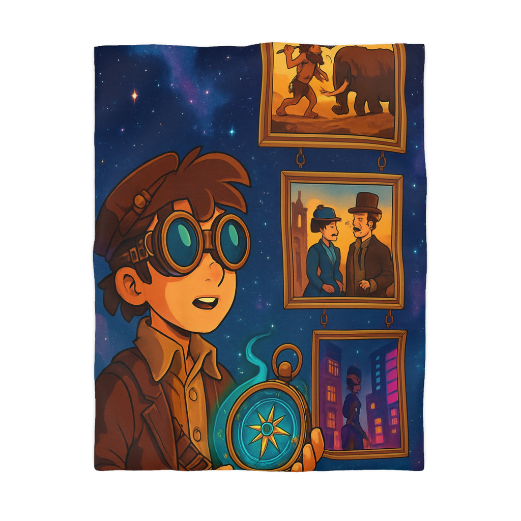 Housse de Couette Microfibre Design Artistique Moderne Décoration Chambre Confort Premium