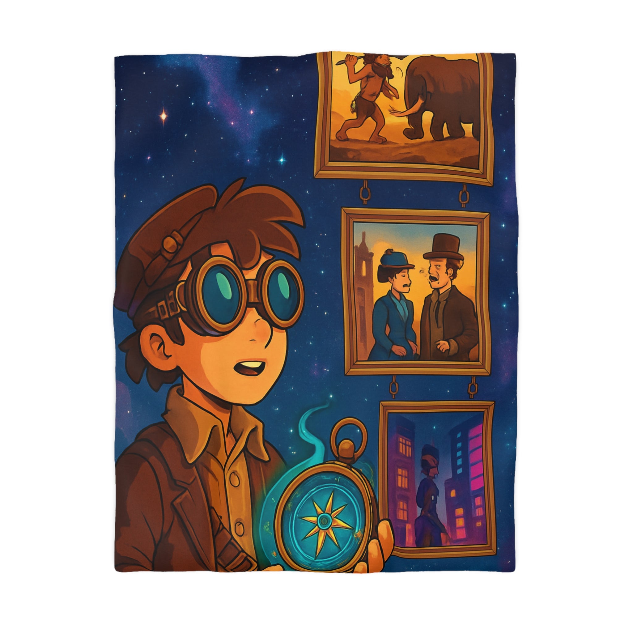 Housse de Couette Microfibre Design Artistique Moderne Décoration Chambre Confort Premium