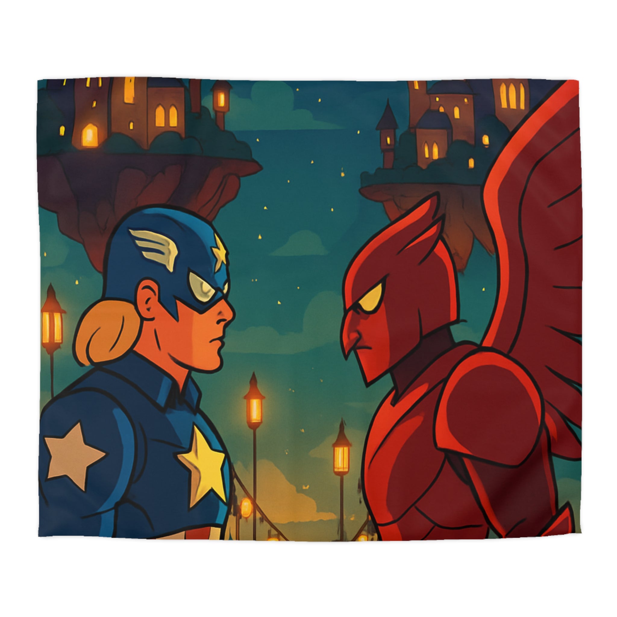 Housse de Couette Microfibre Design Artistique Moderne Décoration Chambre Confort Premium