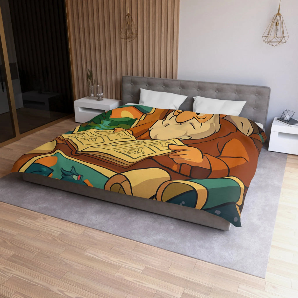 Explorez un monde magique avec cette housse de couette au design enchanteur et coloré