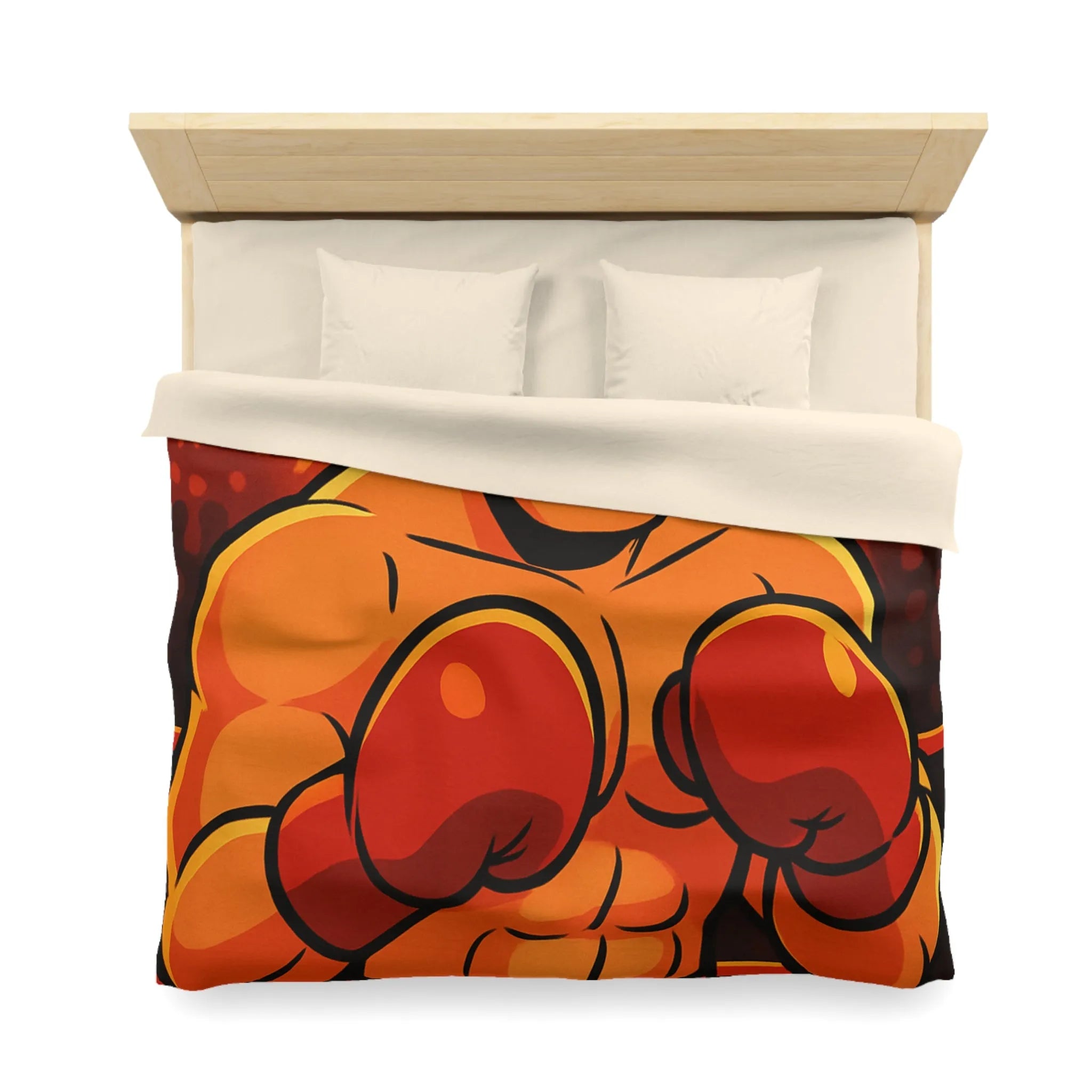 Housse de Couette Microfibre Art Graphique Contemporain Style Décoratif Chambre Tendance