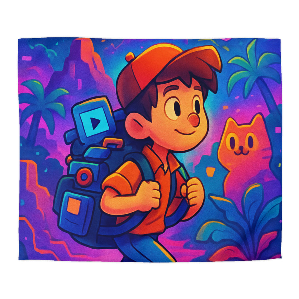 Housse de Couette Microfibre Motif Créatif Original Style Contemporain Chambre Élégante