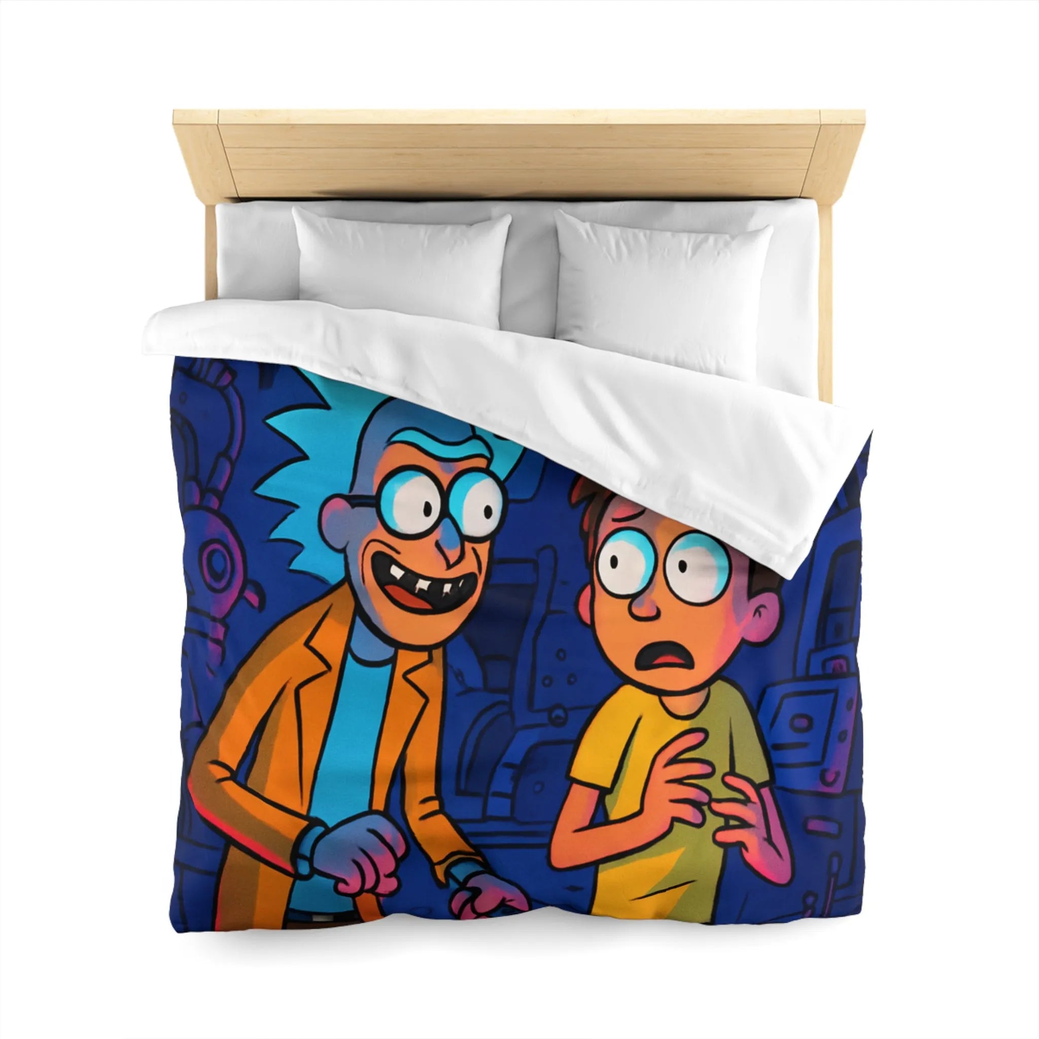 Housse de Couette Microfibre Art Graphique Contemporain Style Décoratif Chambre Tendance