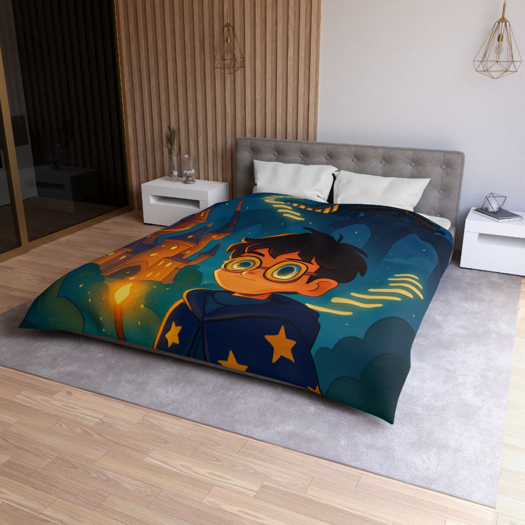 Housse de Couette Microfibre Motif Créatif Original Style Contemporain Chambre Élégante