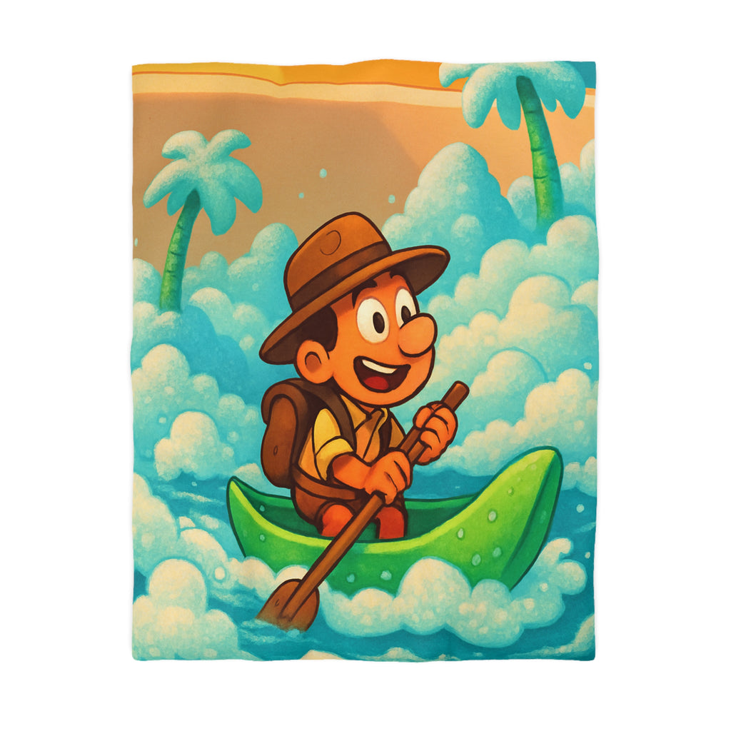 Housse de Couette Microfibre Motif Créatif Original Style Contemporain Chambre Élégante