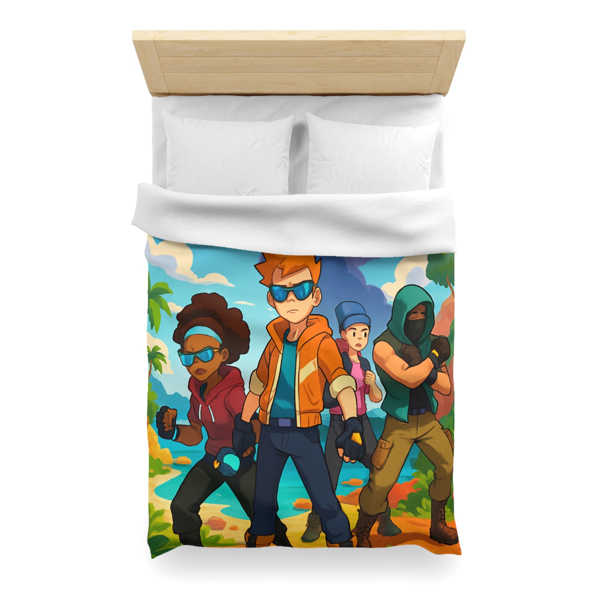 Housse de Couette Microfibre Création Artistique Moderne Design Exclusif Décoration Chambre