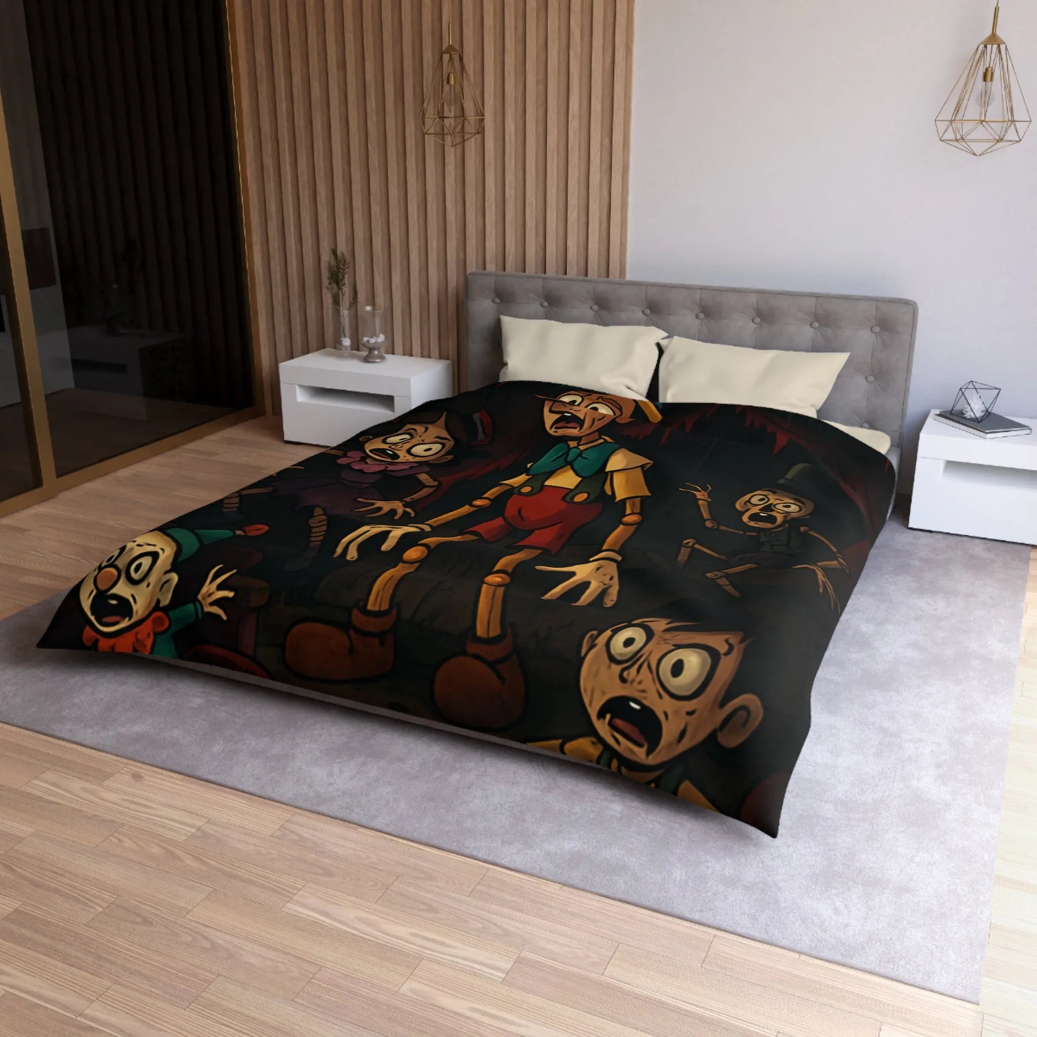 Housse de Couette Microfibre Création Artistique Moderne Design Exclusif Décoration Chambre