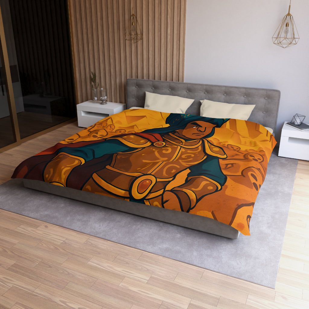 Housse de Couette Microfibre Design Artistique Moderne Décoration Chambre Confort Premium