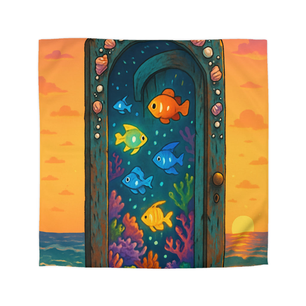 Housse de Couette Microfibre Motif Créatif Original Style Contemporain Chambre Élégante