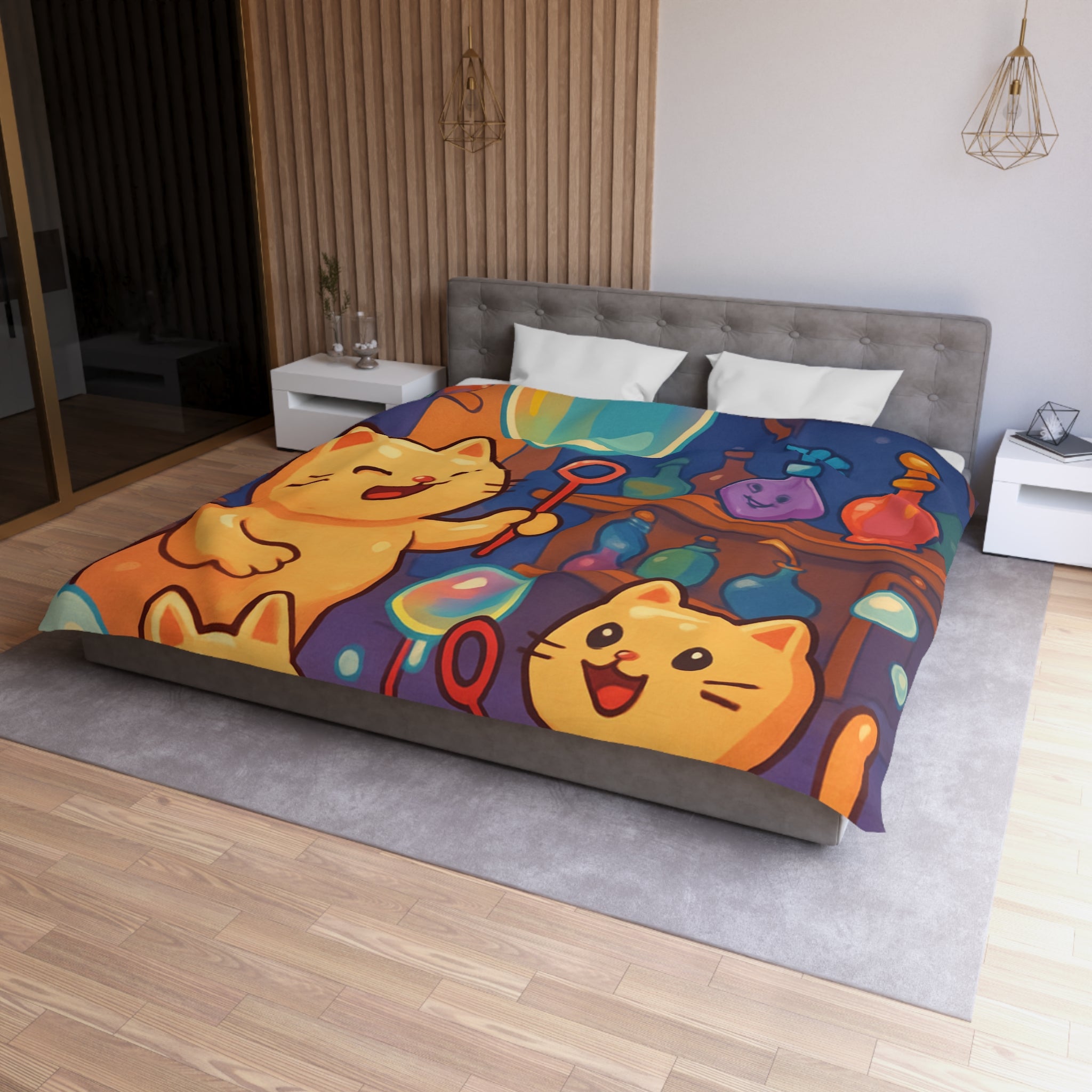 Housse de Couette Microfibre Création Artistique Moderne Design Exclusif Décoration Chambre