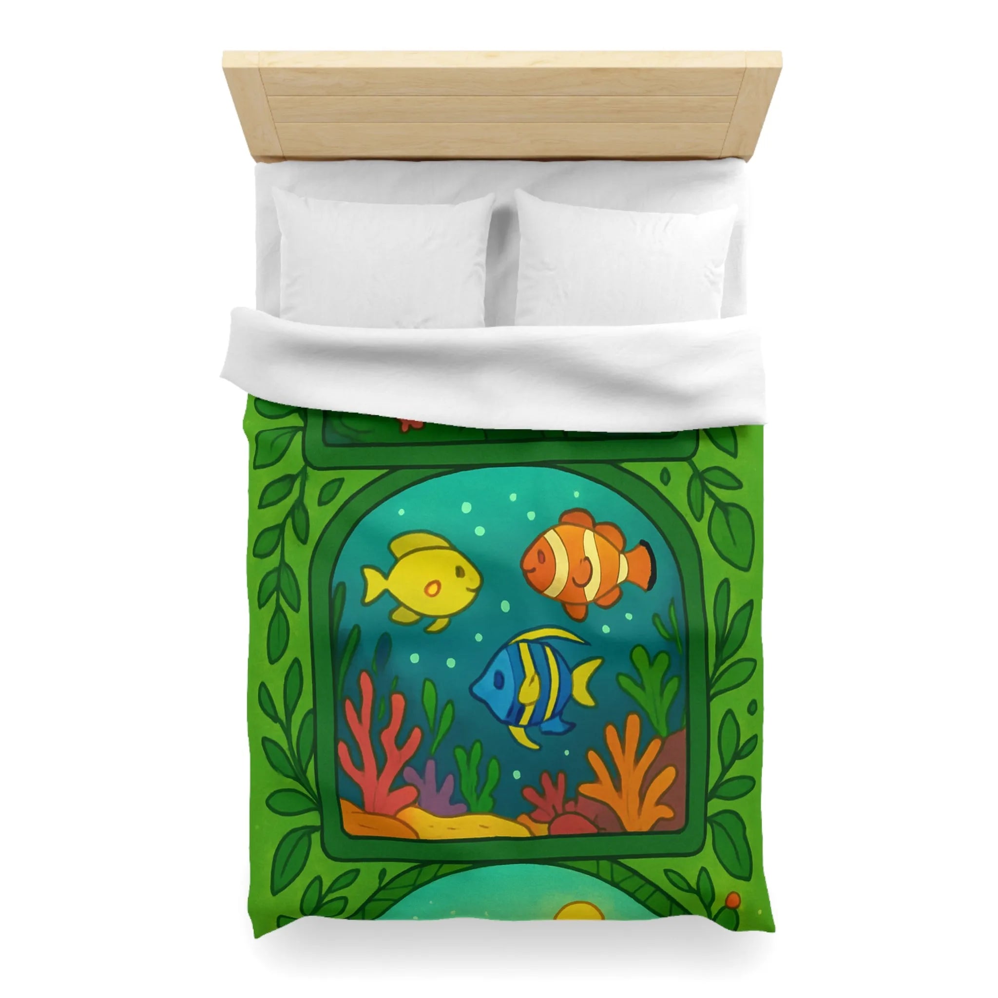 Housse de couette colorée avec motifs féeriques, océaniques et désertiques pour ambiance magique