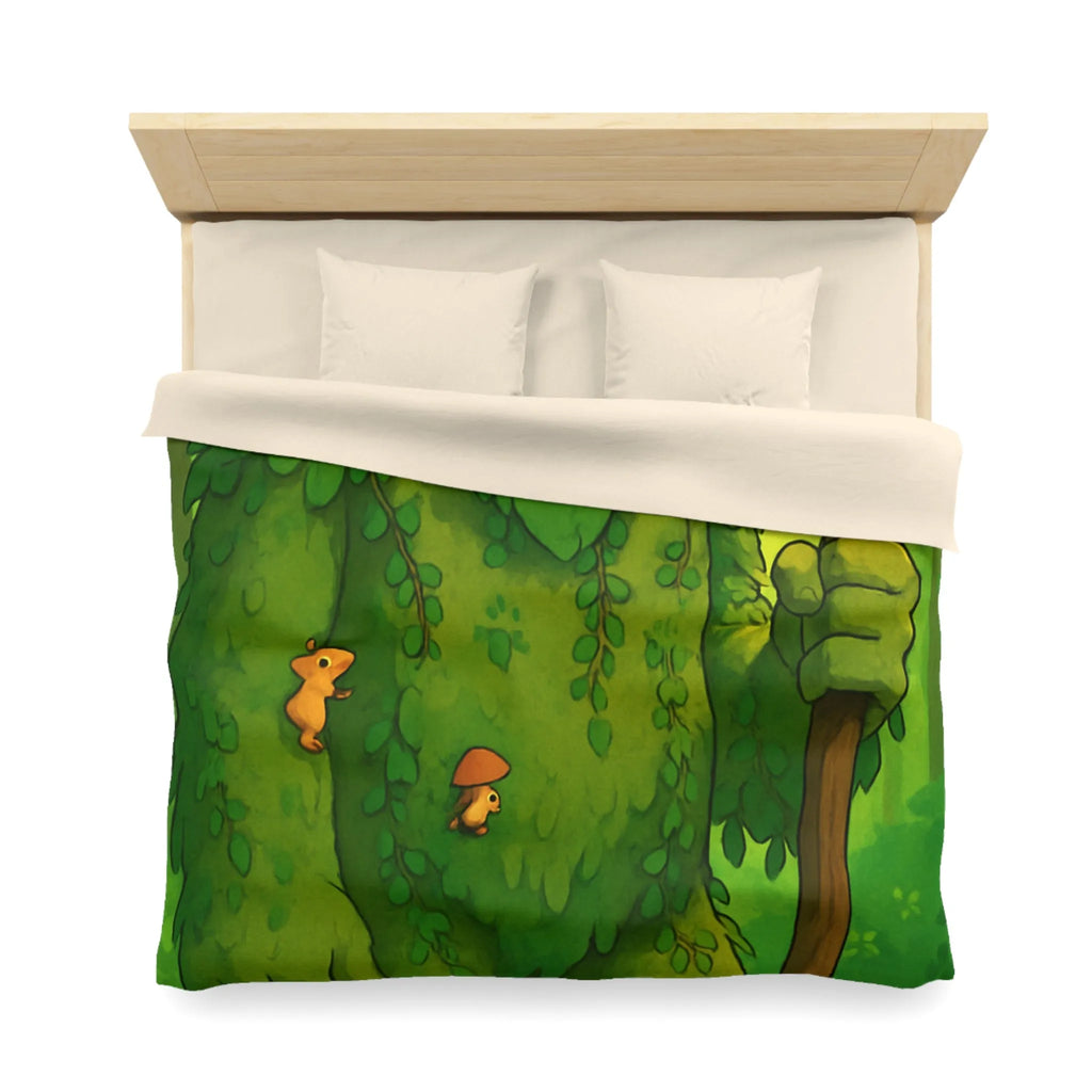 Housse de Couette Enchantée avec Géant Végétal et Forêt de Rêve pour Enfants Héritage