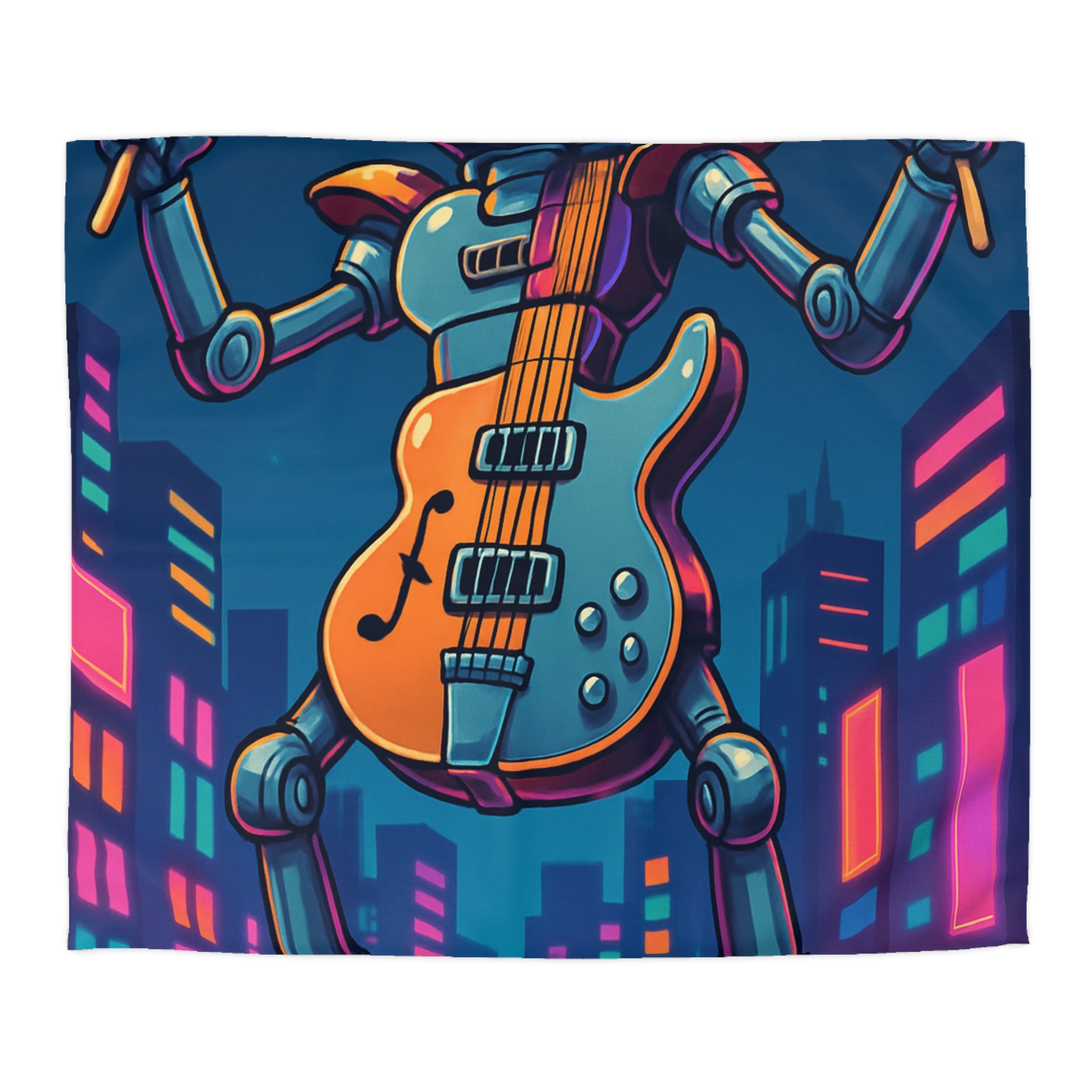 Housse de Couette Microfibre Design Artistique Moderne Décoration Chambre Confort Premium