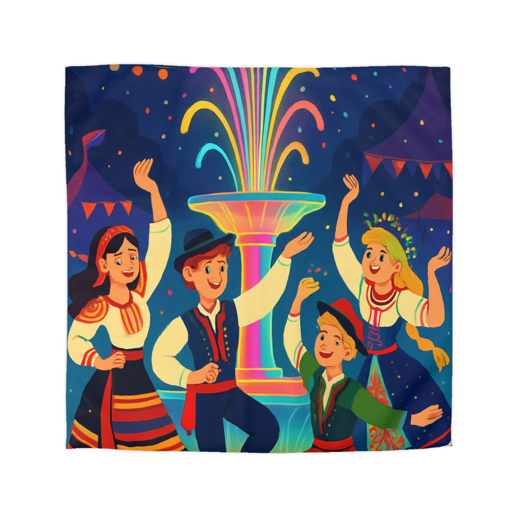 Housse de Couette Microfibre Illustration Unique Design Moderne Décoration Intérieure Raffinée