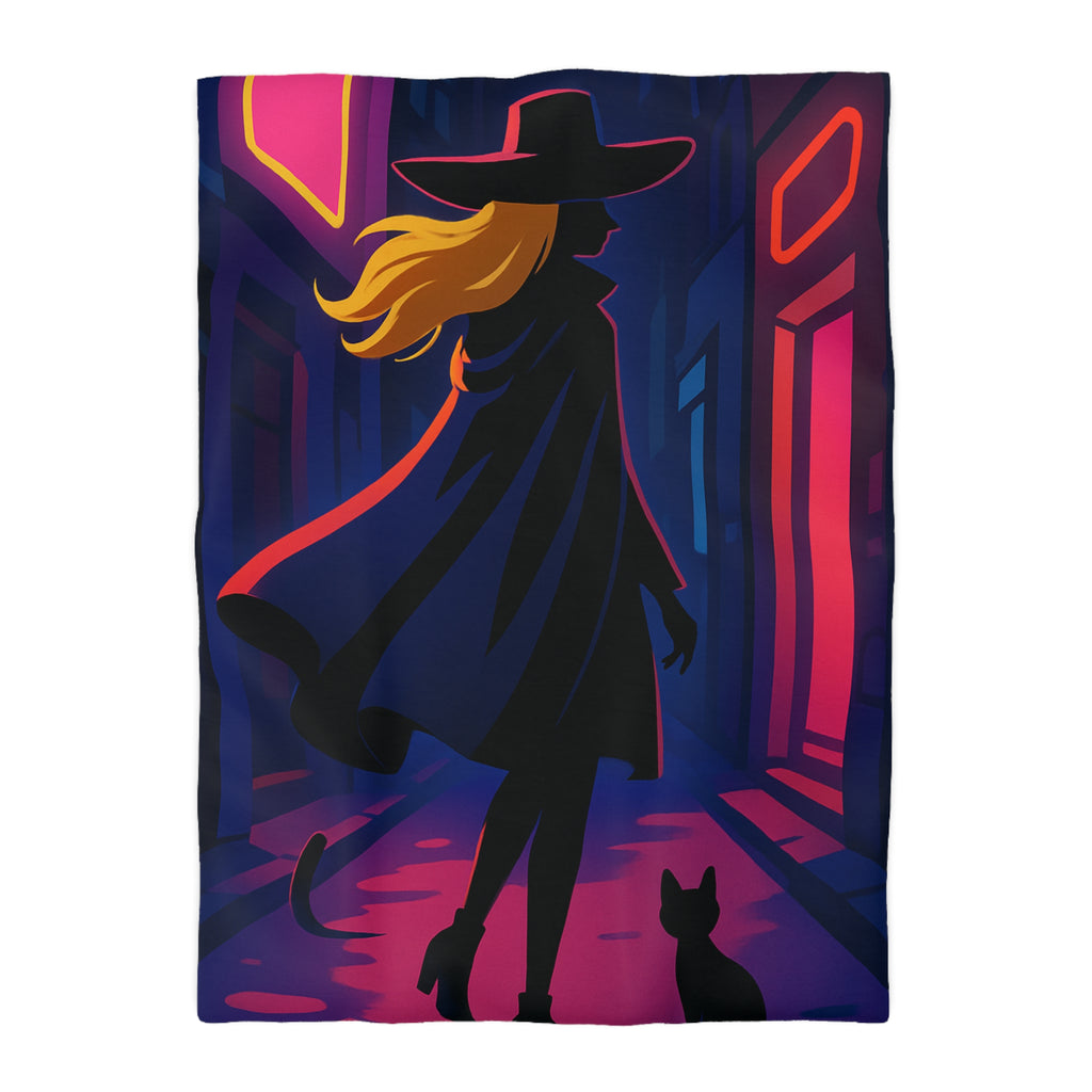 Housse de Couette Microfibre Design Artistique Moderne Décoration Chambre Confort Premium