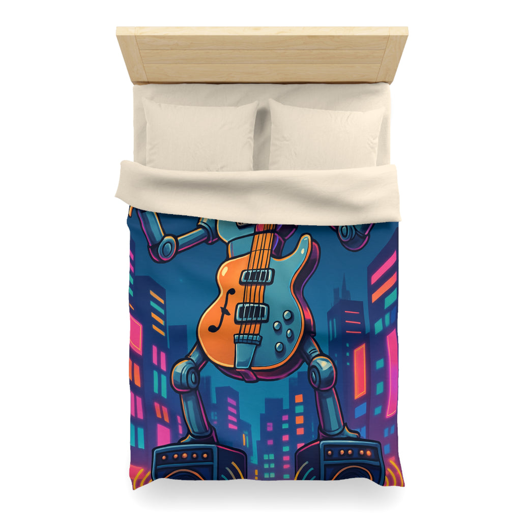 Housse de Couette Microfibre Design Artistique Moderne Décoration Chambre Confort Premium