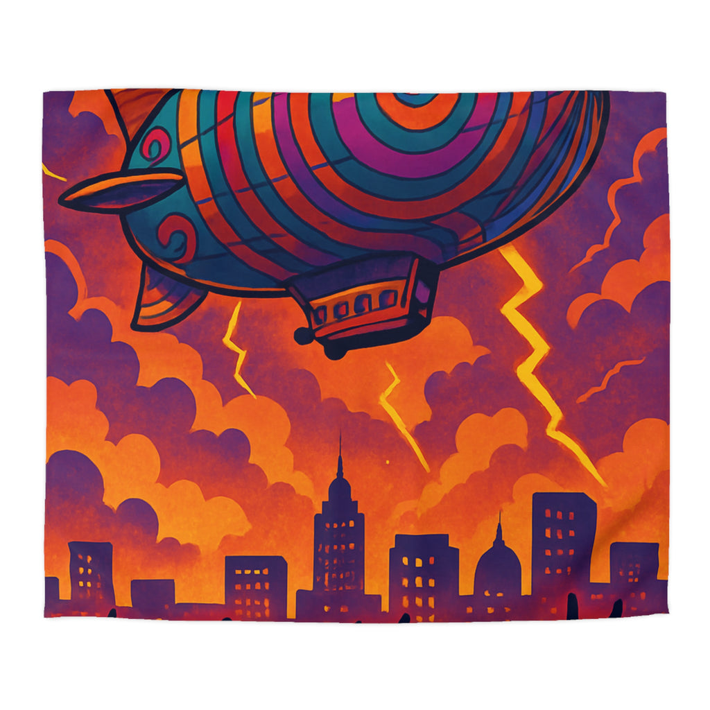 Housse de Couette Microfibre Illustration Unique Design Moderne Décoration Intérieure Raffinée