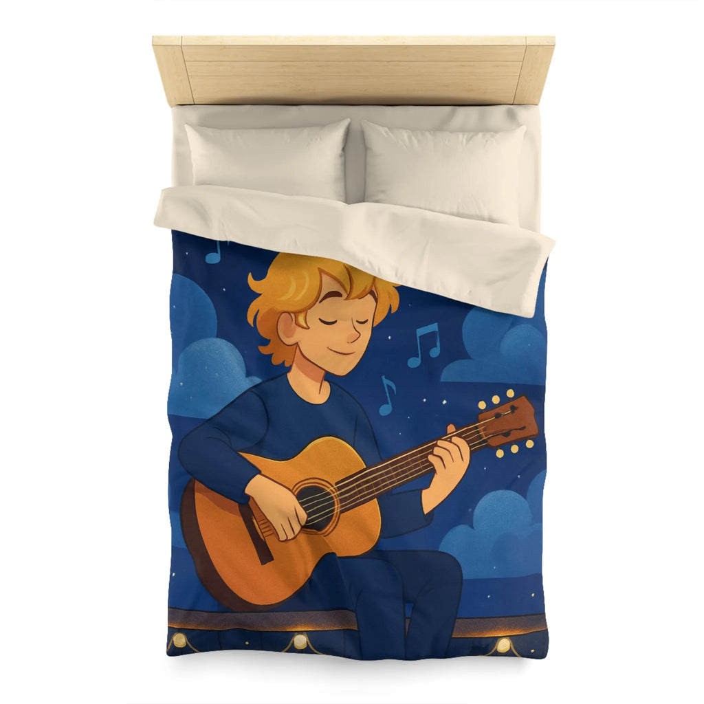 Housse de Couette Microfibre Art Graphique Contemporain Style Décoratif Chambre Tendance