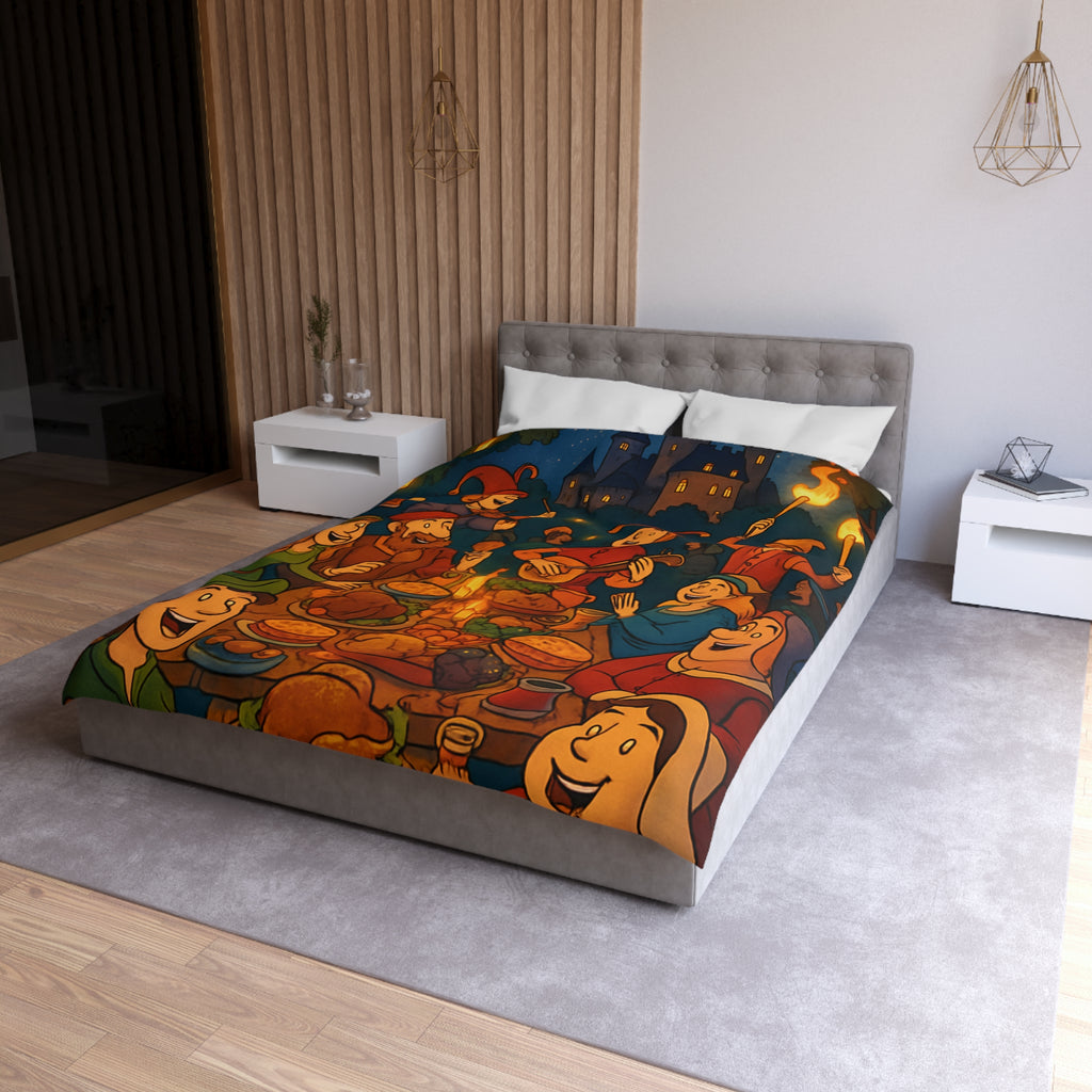 Housse de Couette Microfibre Design Artistique Moderne Décoration Chambre Confort Premium
