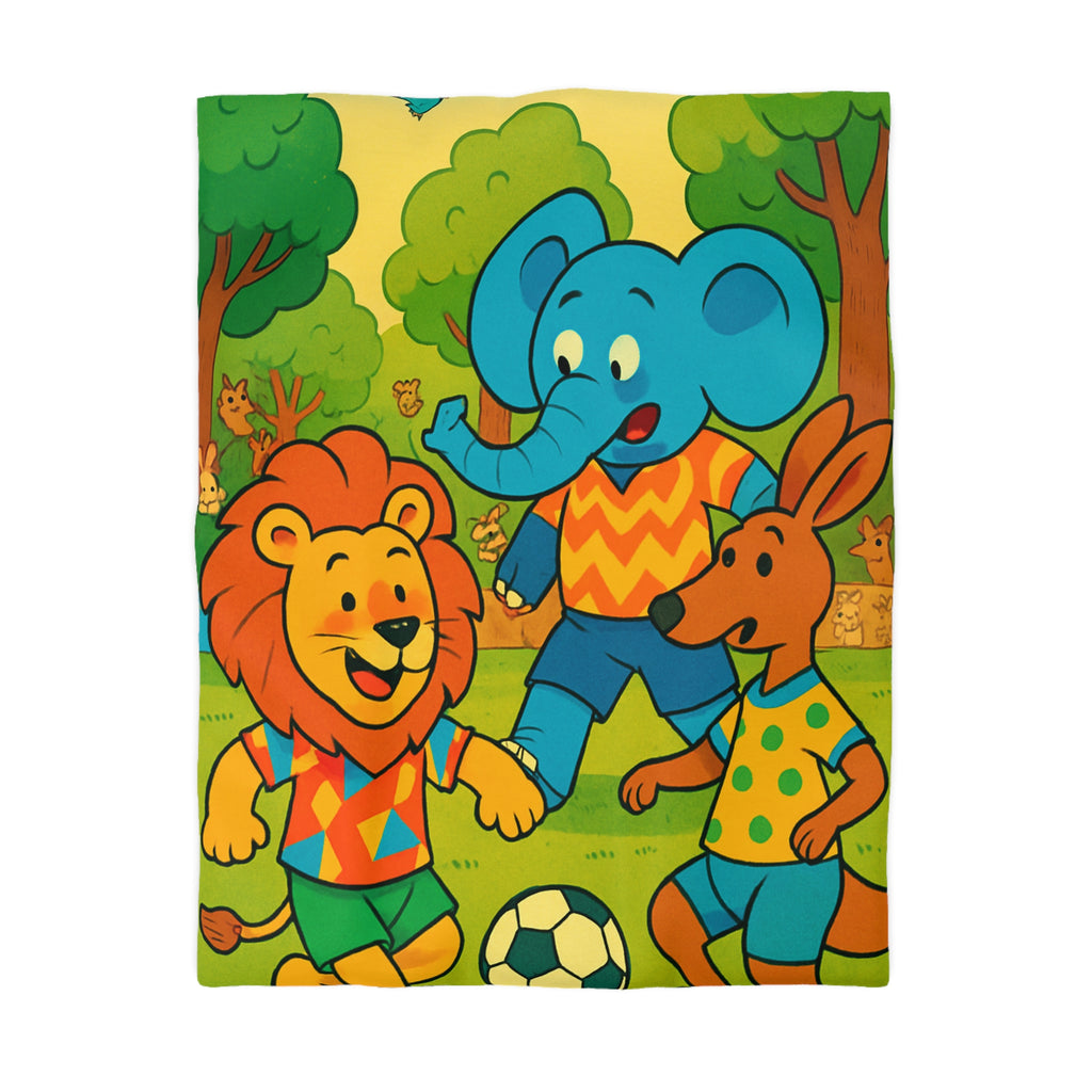 Housse de Couette Microfibre Motif Créatif Original Style Contemporain Chambre Élégante