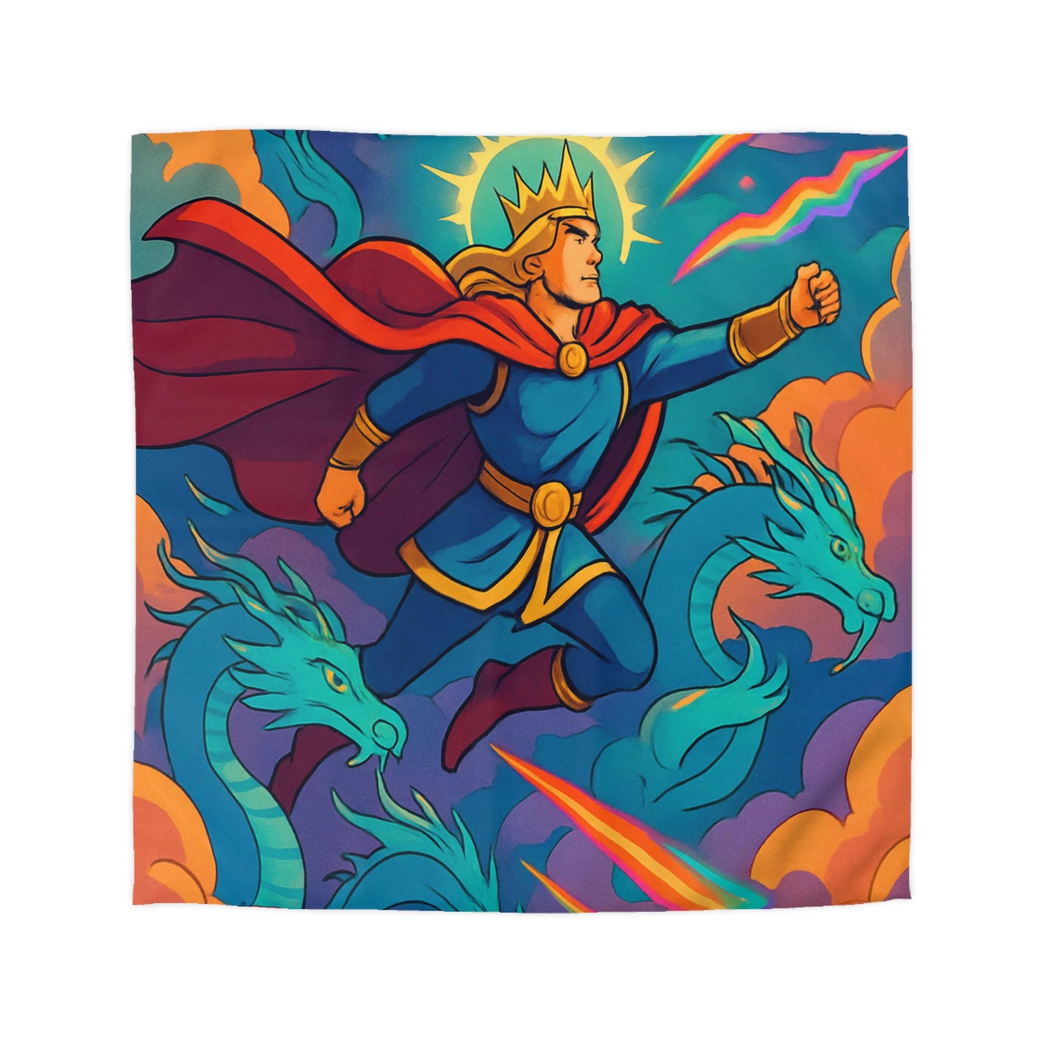 Housse de Couette Microfibre Motif Créatif Original Style Contemporain Chambre Élégante