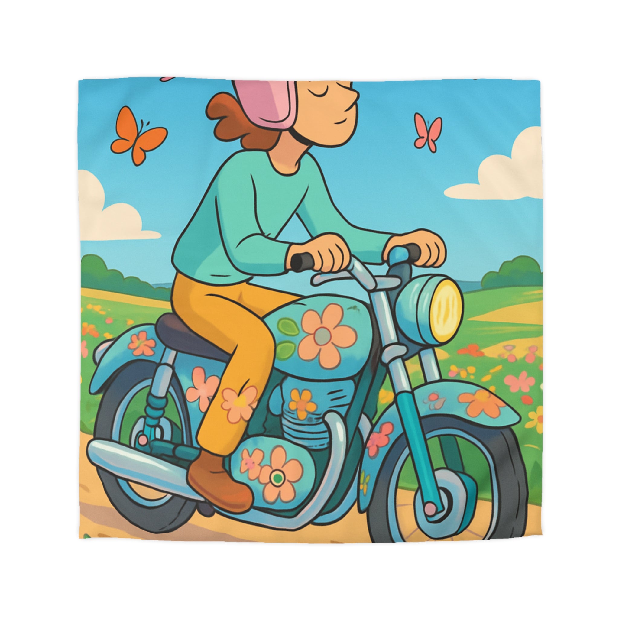 Housse de Couette Microfibre Design Artistique Moderne Décoration Chambre Confort Premium