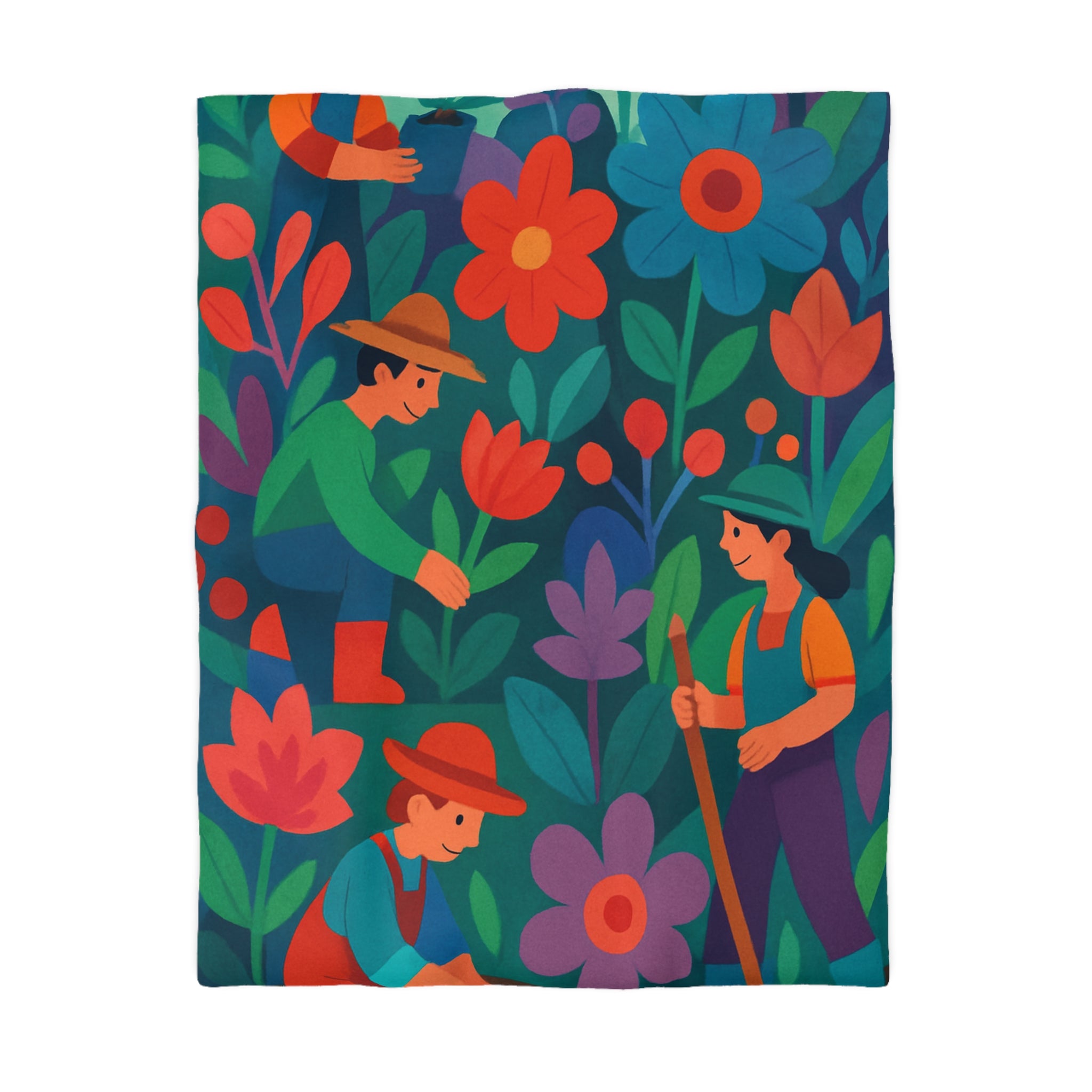 Housse de Couette Microfibre Illustration Unique Design Moderne Décoration Intérieure Raffinée