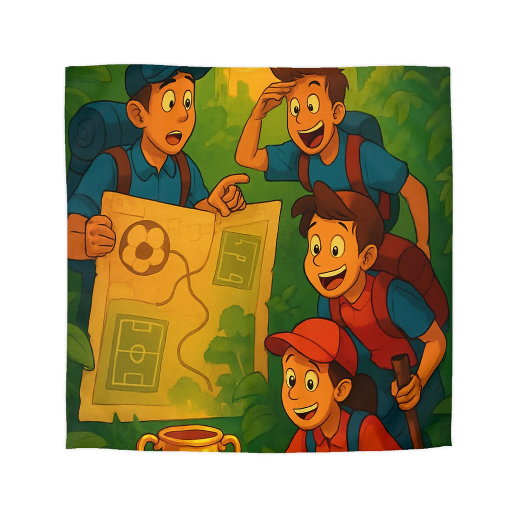 Explorez la jungles enchantée et découvrez un trésor inestimable sous un coucher de soleil vibrant