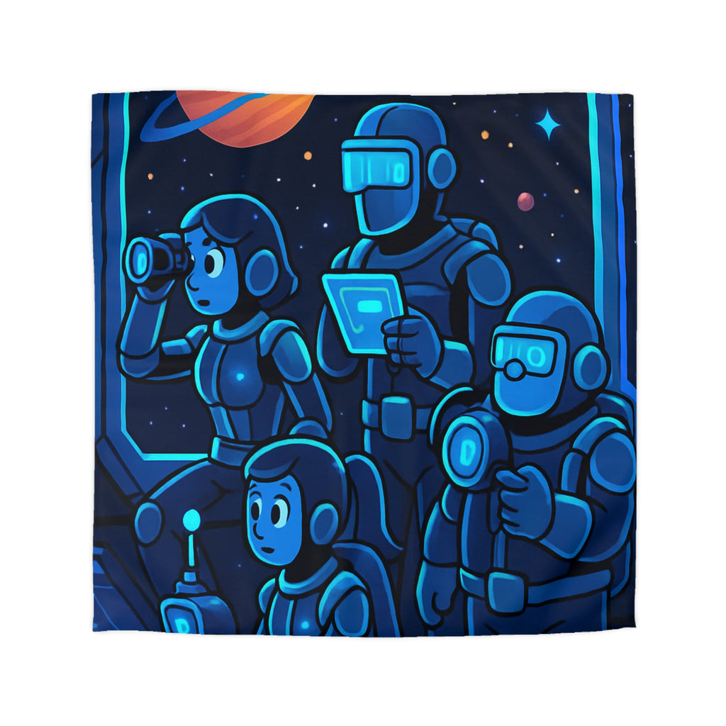 Housse de Couette Microfibre Motif Créatif Original Style Contemporain Chambre Élégante