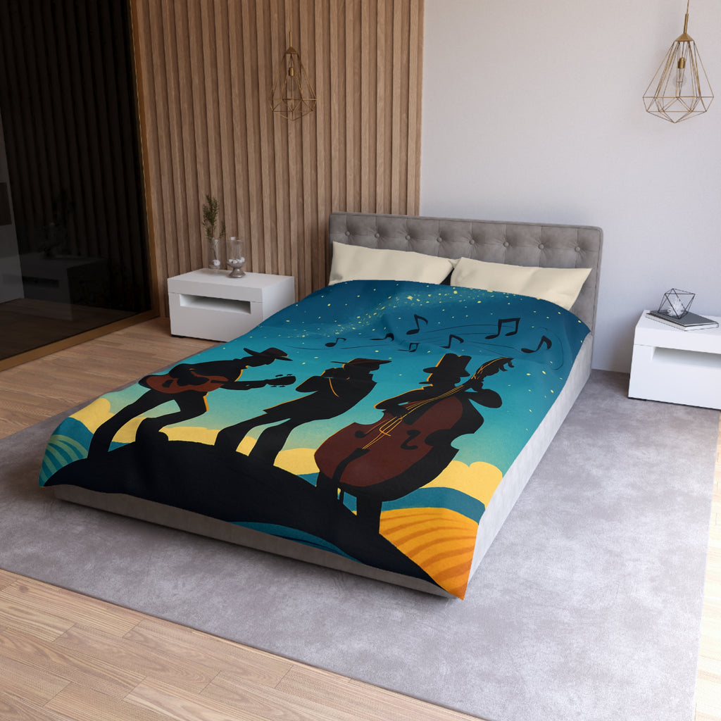 Housse de Couette Microfibre Design Artistique Moderne Décoration Chambre Confort Premium