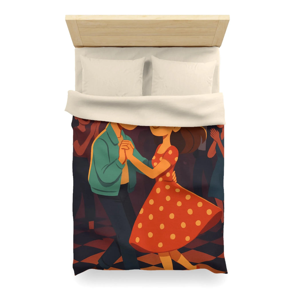 Housse de Couette Microfibre Art Graphique Contemporain Style Décoratif Chambre Tendance