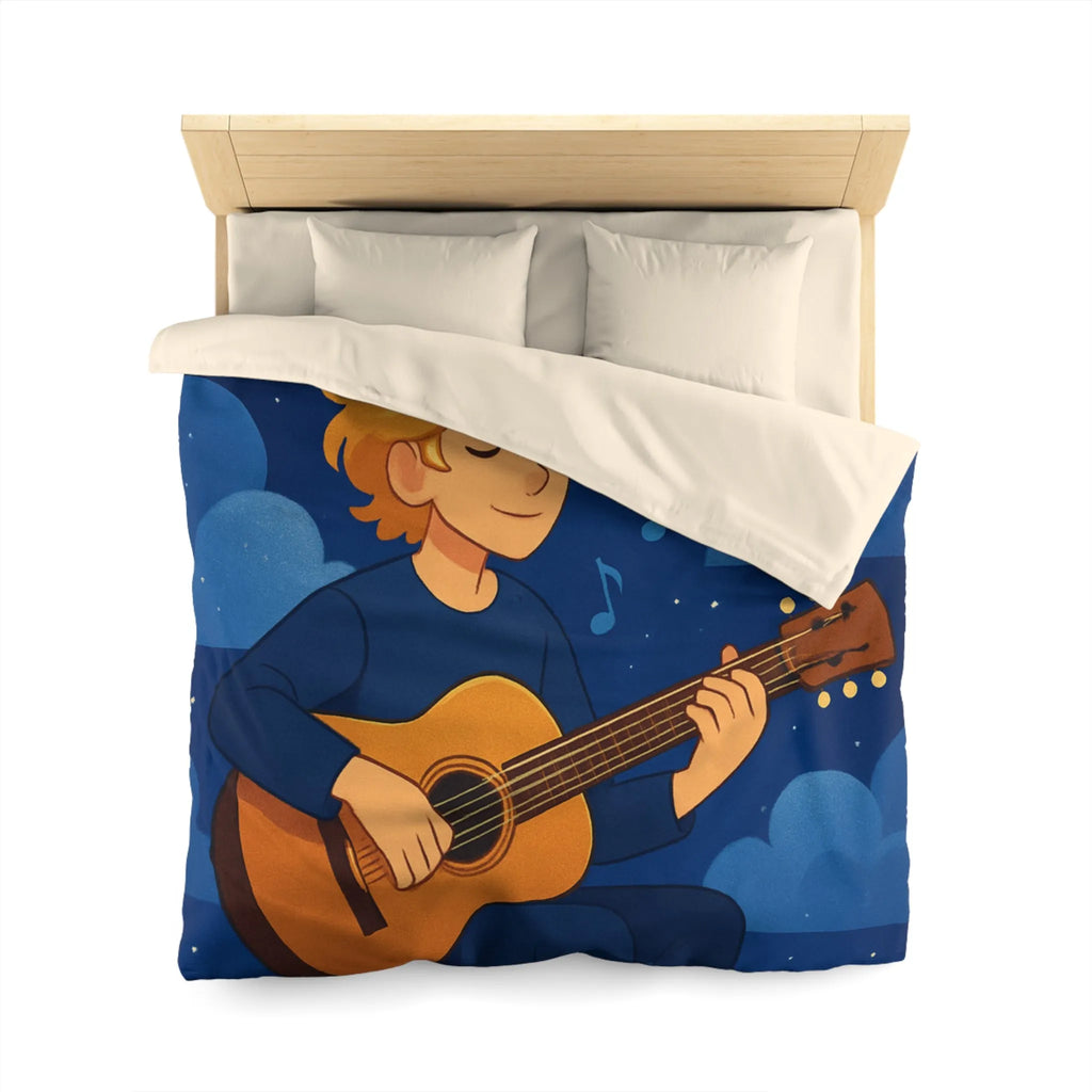 Housse de Couette Microfibre Art Graphique Contemporain Style Décoratif Chambre Tendance