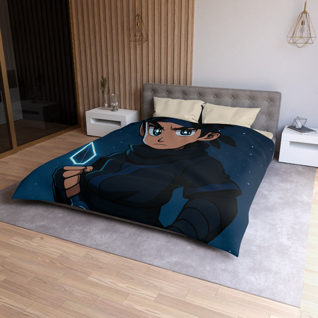 Housse de Couette Microfibre Illustration Unique Design Moderne Décoration Intérieure Raffinée