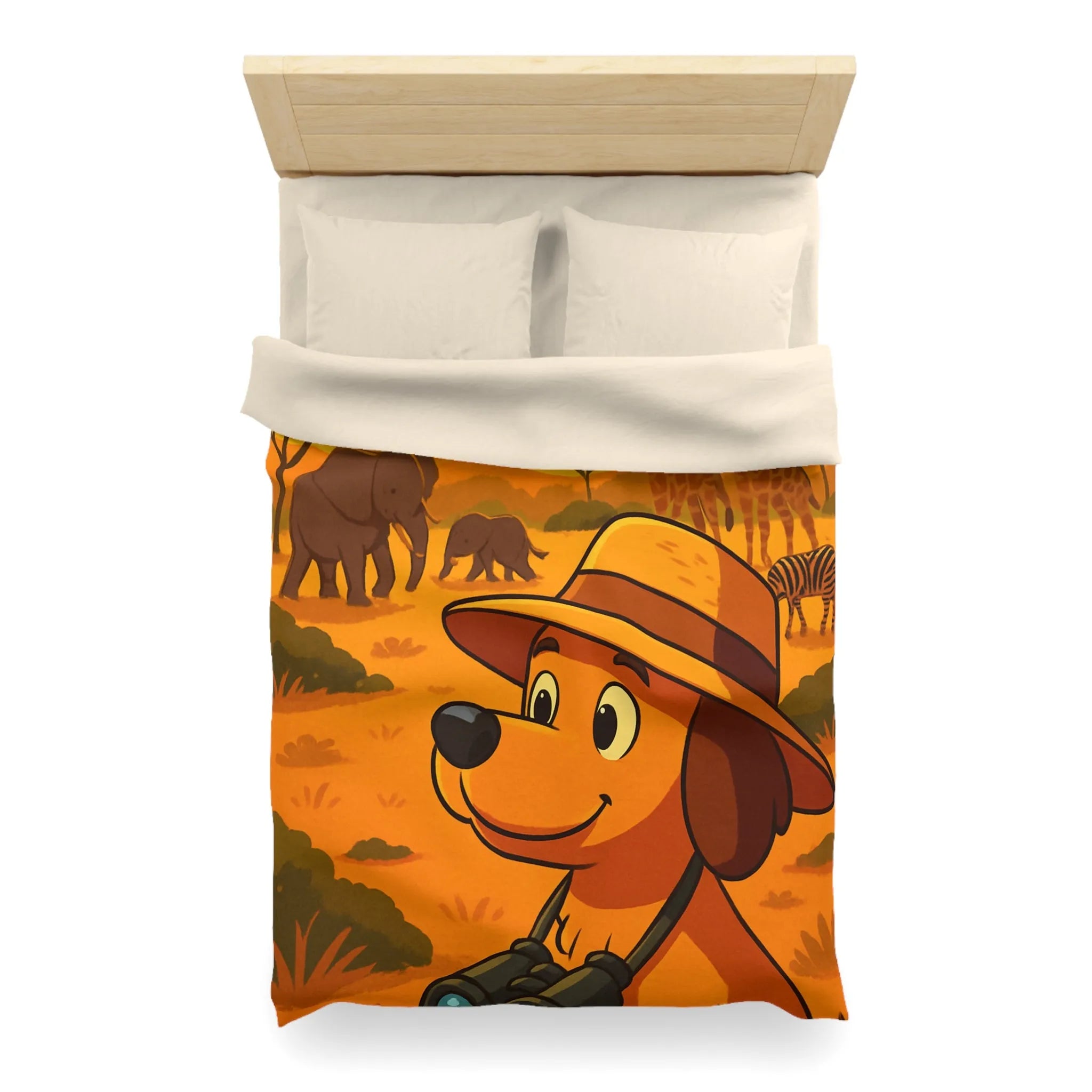 Explorez l'Afrique avec chien mignon et paysages magnifiques pour enfants aventureux