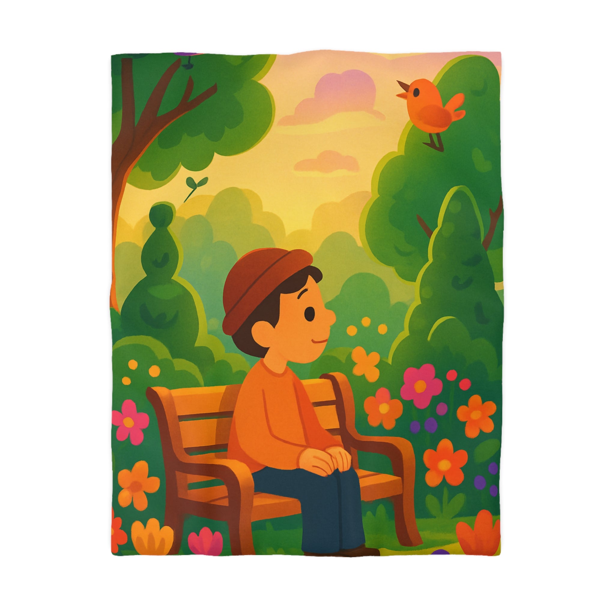 Housse de Couette Microfibre Design Artistique Moderne Décoration Chambre Confort Premium