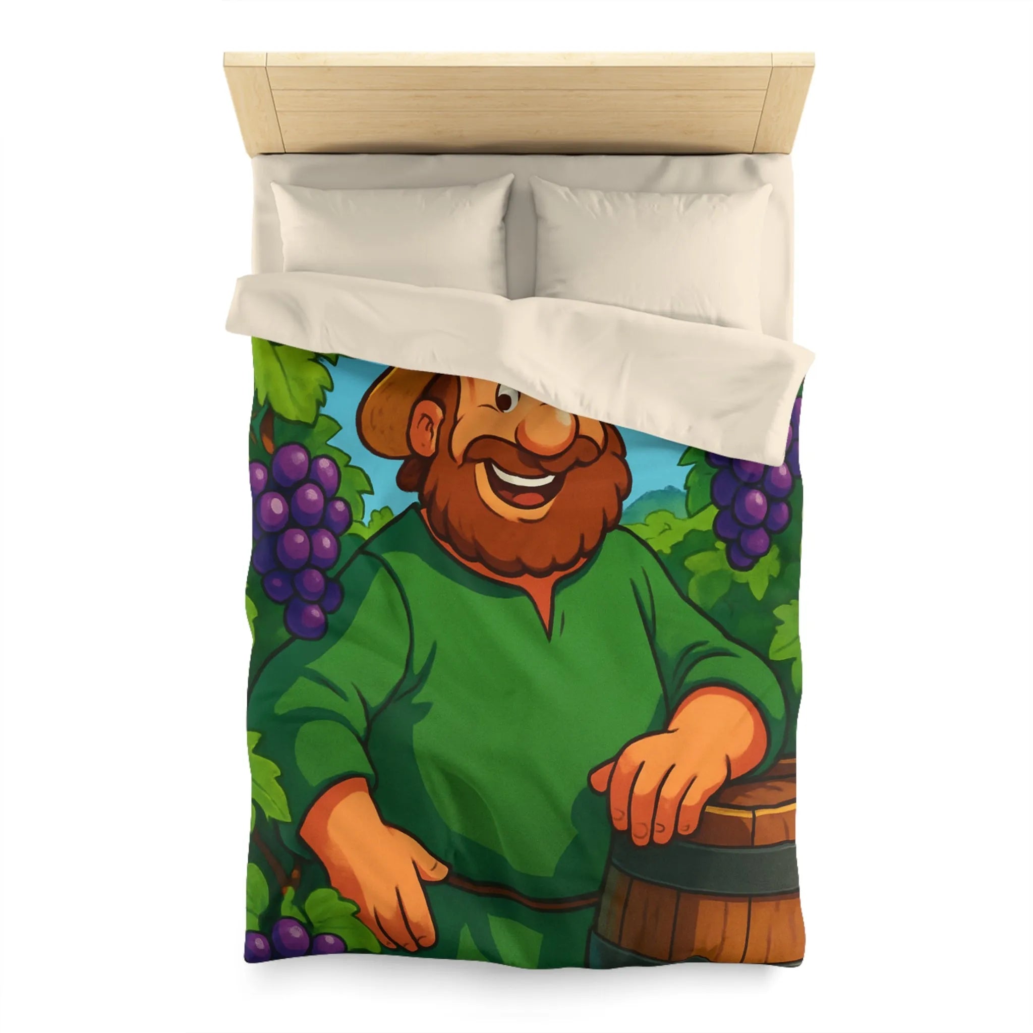 Housse de Couette Microfibre Art Graphique Contemporain Style Décoratif Chambre Tendance