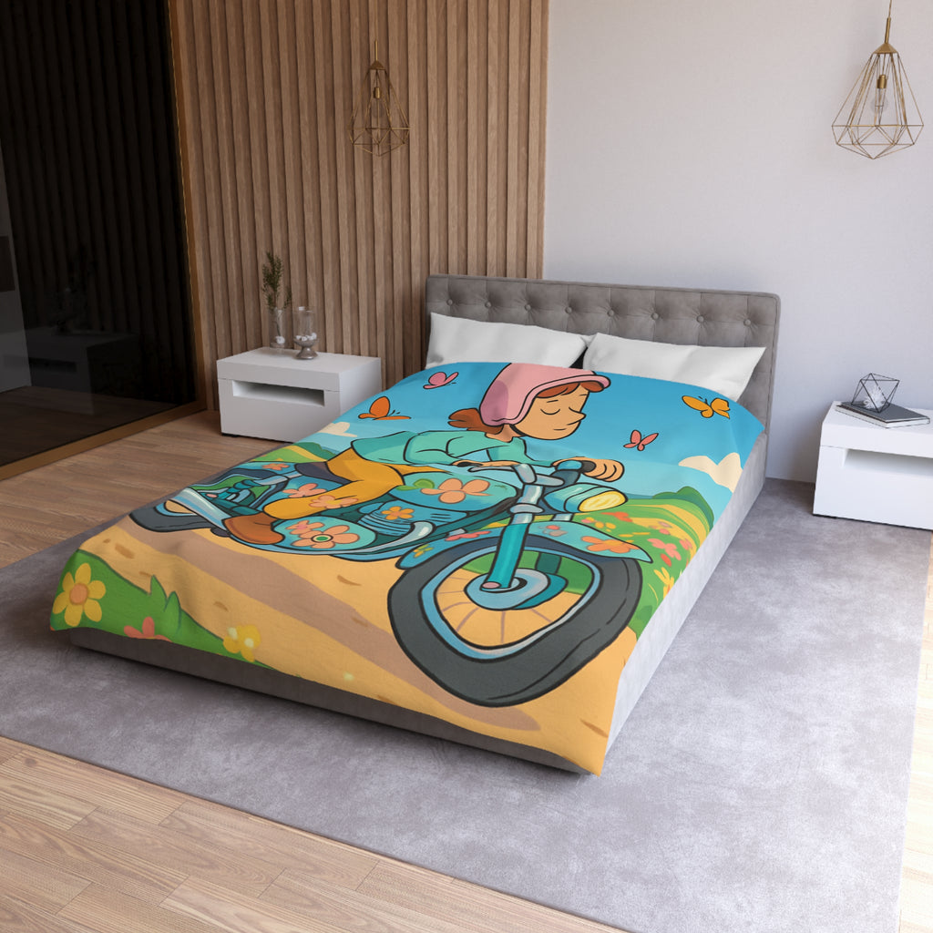 Housse de Couette Microfibre Design Artistique Moderne Décoration Chambre Confort Premium