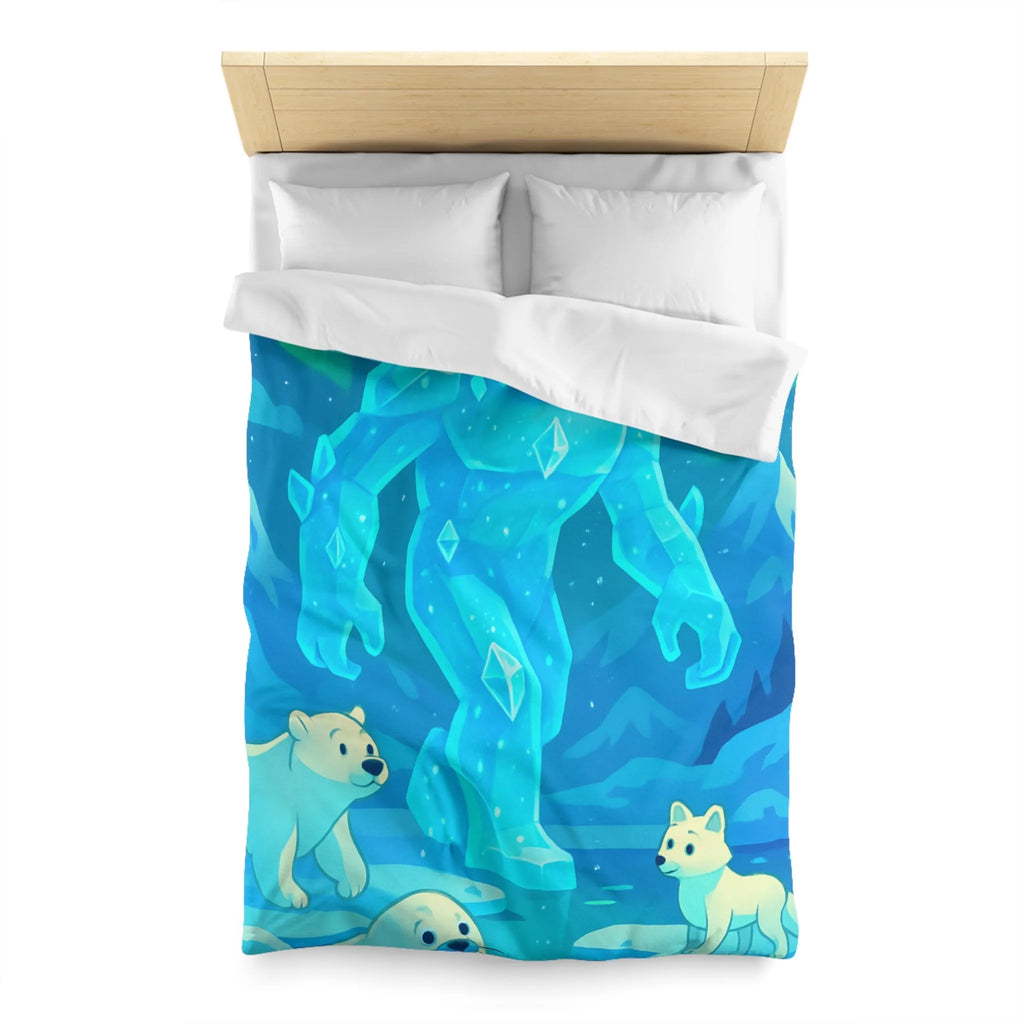 Housse de Couette Microfibre Art Graphique Contemporain Style Décoratif Chambre Tendance