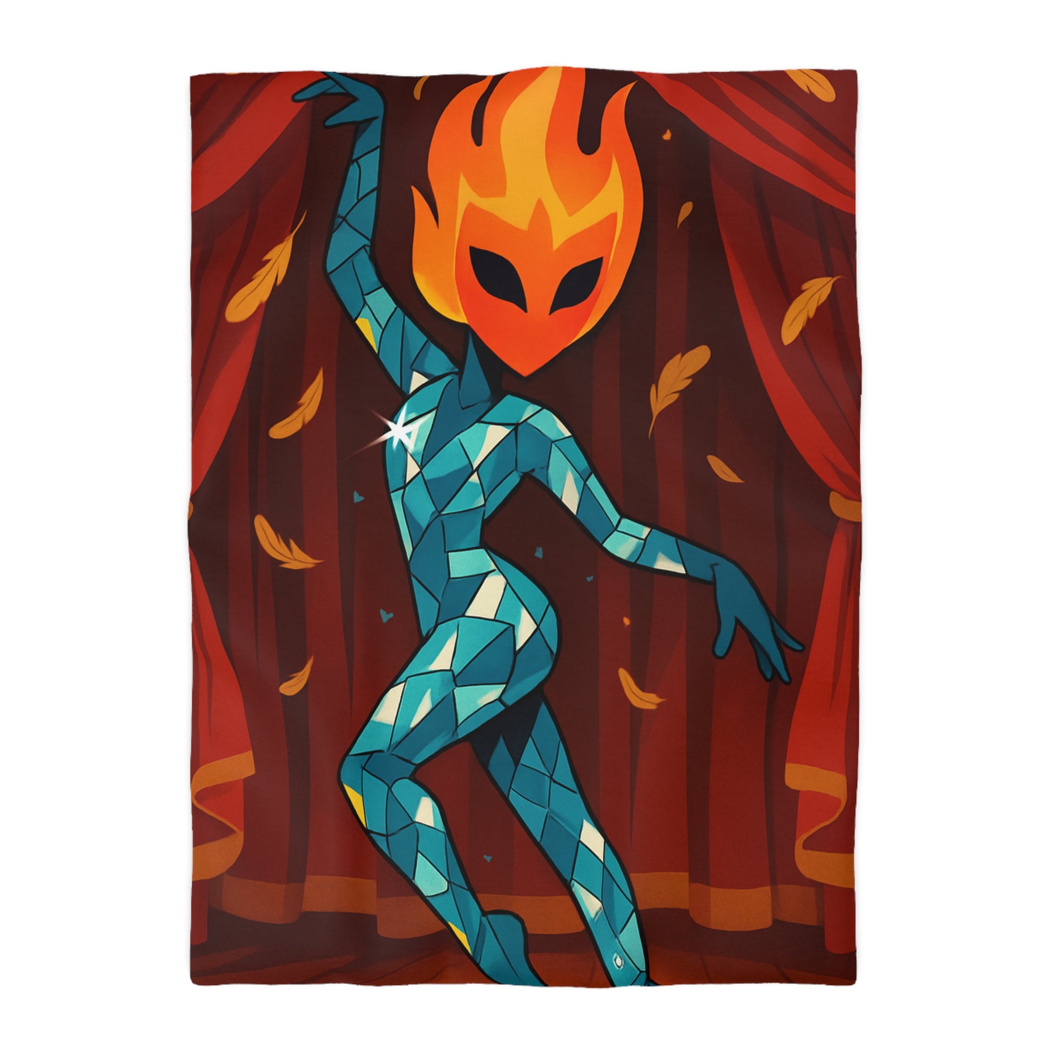 Housse de Couette Microfibre Motif Créatif Original Style Contemporain Chambre Élégante