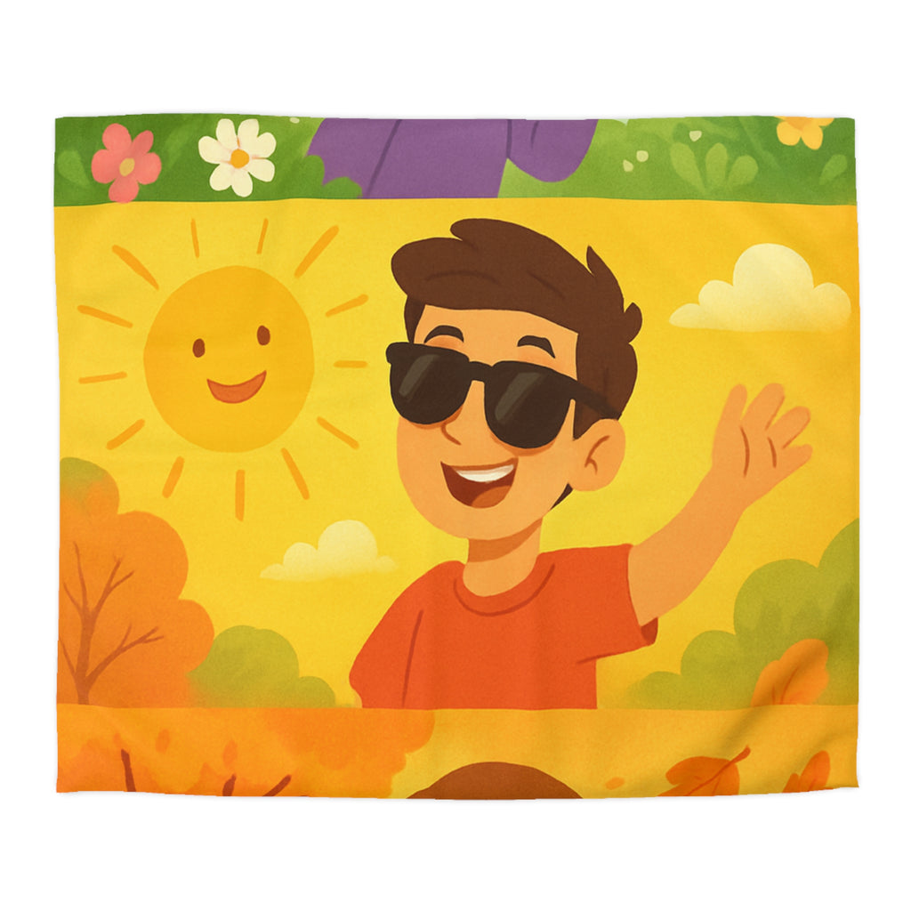 Housse de Couette Microfibre Design Artistique Moderne Décoration Chambre Confort Premium