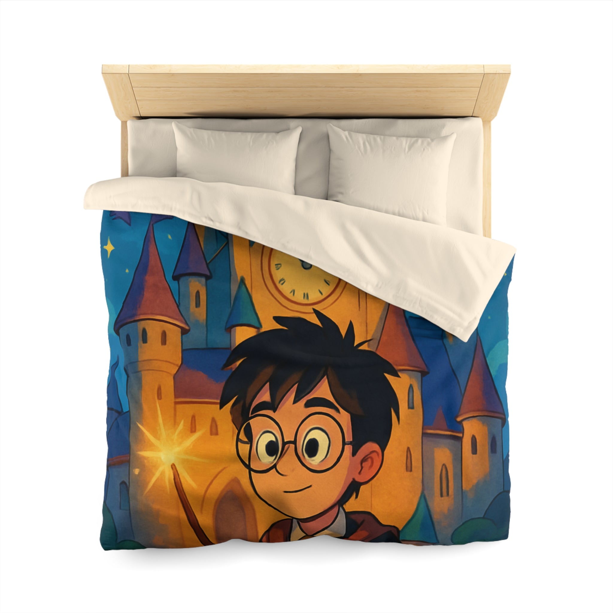 Housse de Couette Microfibre Motif Créatif Original Style Contemporain Chambre Élégante