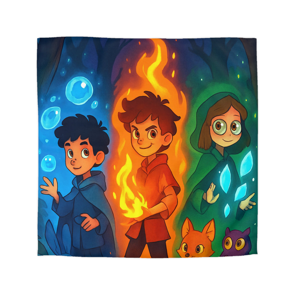 Housse de Couette Microfibre Design Artistique Moderne Décoration Chambre Confort Premium