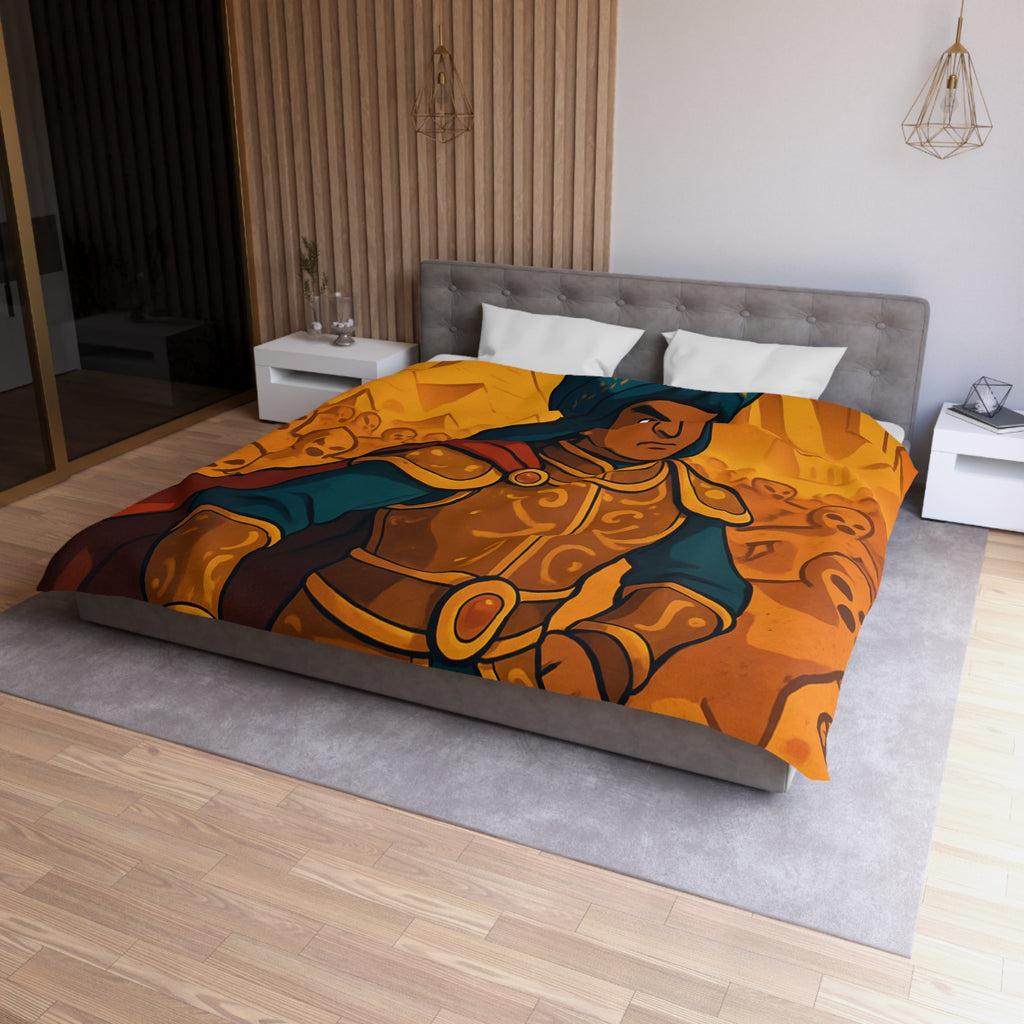 Housse de Couette Microfibre Design Artistique Moderne Décoration Chambre Confort Premium